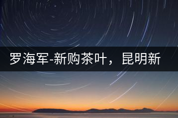 羅海軍-新購茶葉，昆明新購商貿(mào)有限公司總經(jīng)理