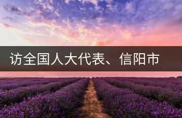 訪全國(guó)人大代表、信陽市文新茶葉有限責(zé)任公司董事長(zhǎng)劉文新