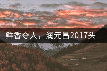 鮮香奪人，潤元昌2017頭采小青柑即將上市