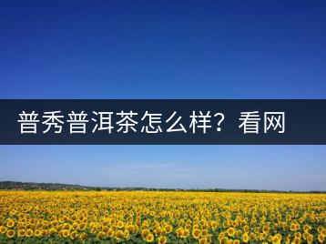 普秀普洱茶怎么樣？看網(wǎng)友精彩回答
