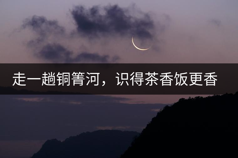 走一趟銅箐河，識得茶香飯更香走一趟銅箐河，識得茶香飯更香
