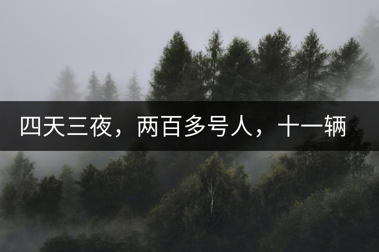 四天三夜，兩百多號人，十一輛中巴車，歲月知味易武茶山行活動