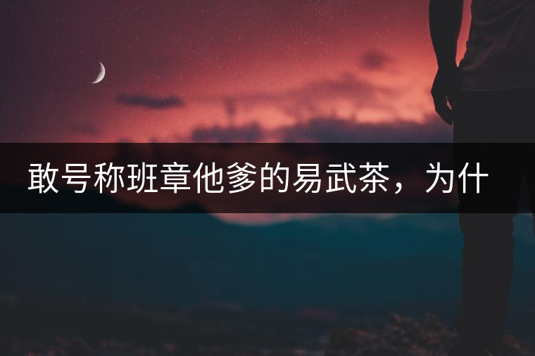 敢號稱班章他爹的易武茶，為什么前期會那么淡呢？