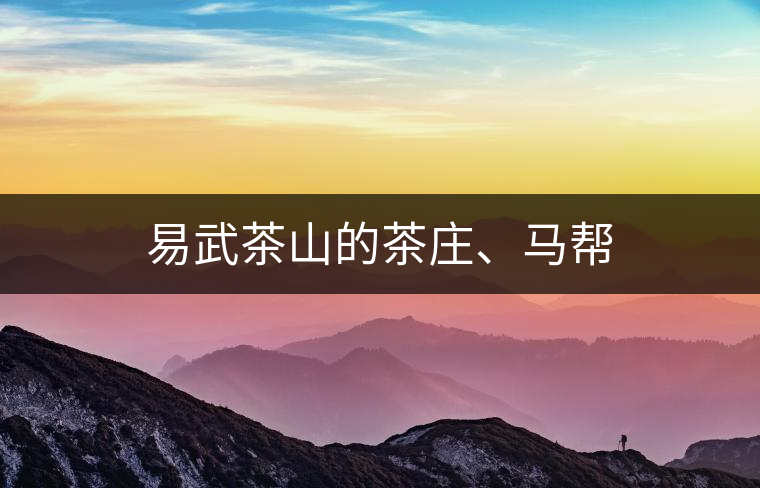 易武茶山的茶莊、馬幫