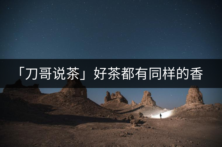 「刀哥說(shuō)茶」好茶都有同樣的香，破茶卻有不同的味