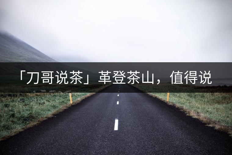 「刀哥說(shuō)茶」革登茶山，值得說(shuō)道的那些事