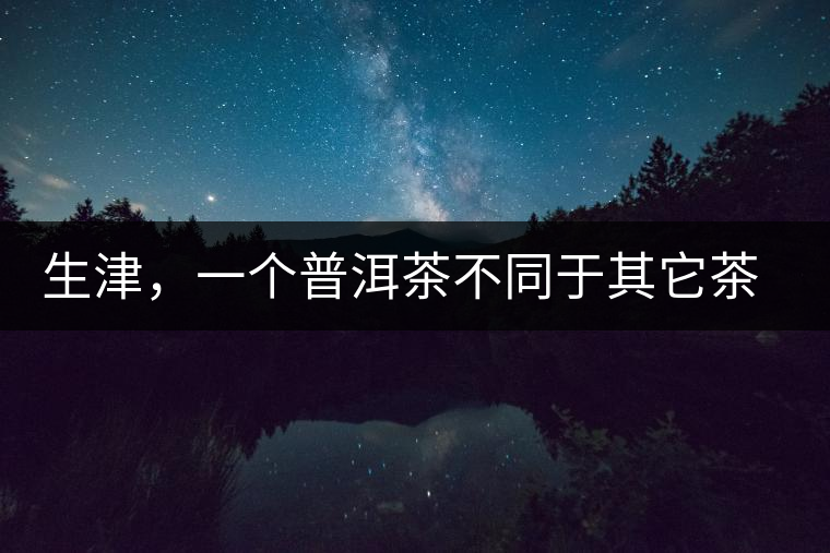 生津，一個普洱茶不同于其它茶類的品鑒指標
