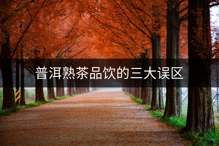 普洱熟茶品飲的三大誤區(qū) 普洱熟茶品飲的三大誤區(qū)