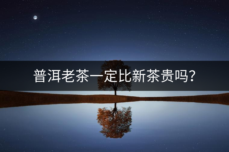 普洱老茶一定比新茶貴嗎？