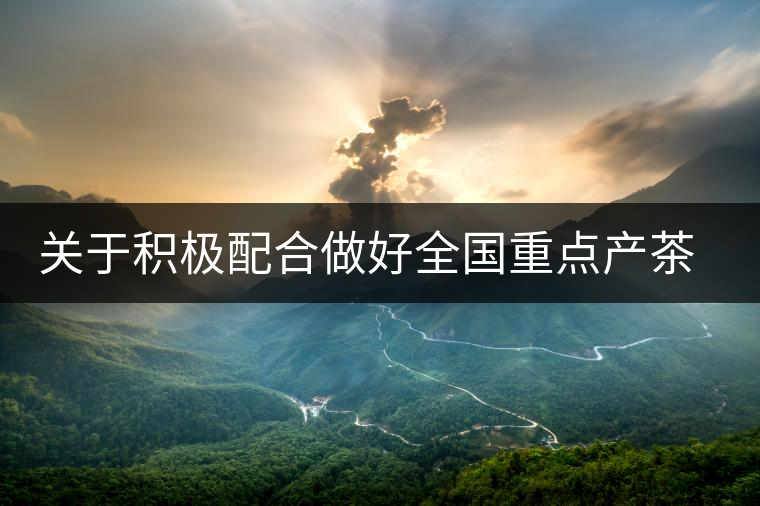 關于積極配合做好全國重點產(chǎn)茶縣、百強茶企和年度經(jīng)濟人物調查推選工作的通知