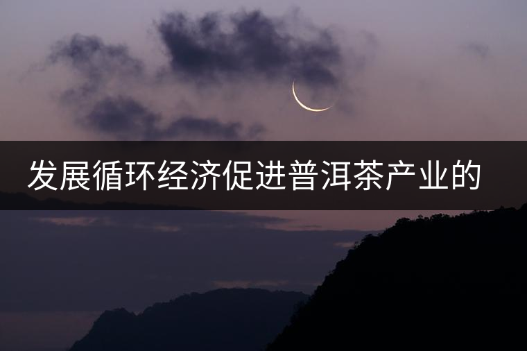 發(fā)展循環(huán)經(jīng)濟(jì)促進(jìn)普洱茶產(chǎn)業(yè)的可持續(xù)發(fā)展