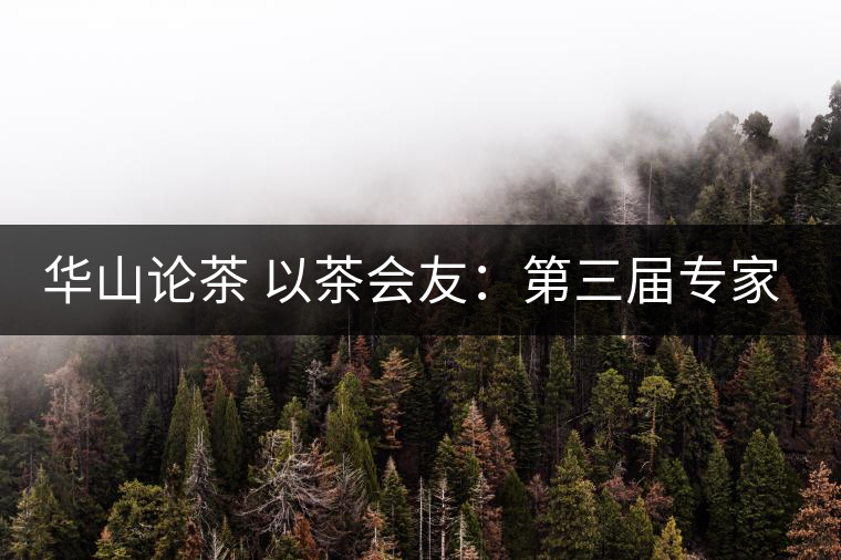 華山論茶 以茶會(huì)友:第三屆專(zhuān)家評(píng)茶會(huì) 華山論茶 以茶會(huì)友:第三屆專(zhuān)家評(píng)茶會(huì)