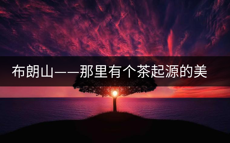 布朗山——那里有個(gè)茶起源的美麗傳說(shuō) 布朗山——那里有個(gè)茶起源的美麗傳說(shuō)