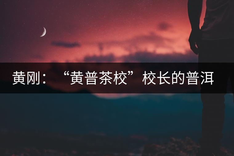 黃剛:“黃普茶校”校長(zhǎng)的普洱哲學(xué)觀 黃剛:“黃普茶校”校長(zhǎng)的普洱哲學(xué)觀