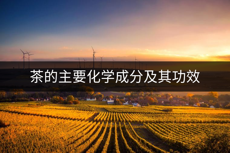 茶的主要化學成分及其功效 茶的主要化學成分及其功效