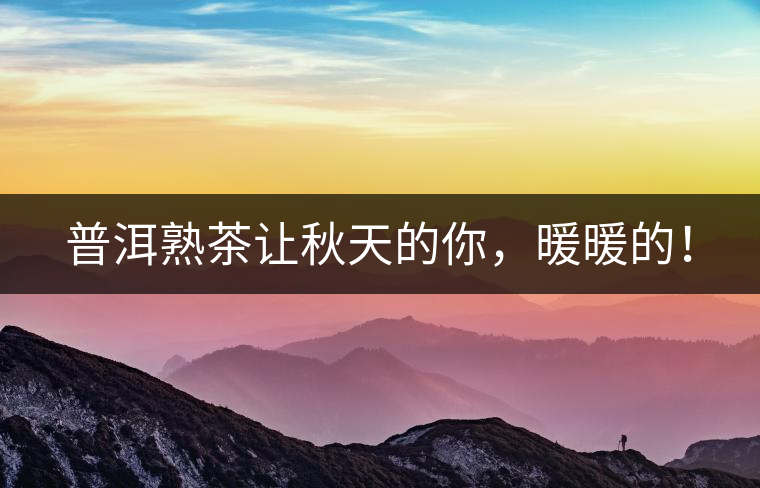 普洱熟茶讓秋天的你，暖暖的！