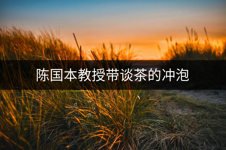 陳國(guó)本教授帶談茶的沖泡