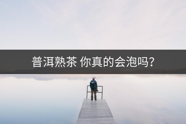 普洱熟茶 你真的會泡嗎？