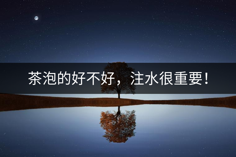 茶泡的好不好，注水很重要！