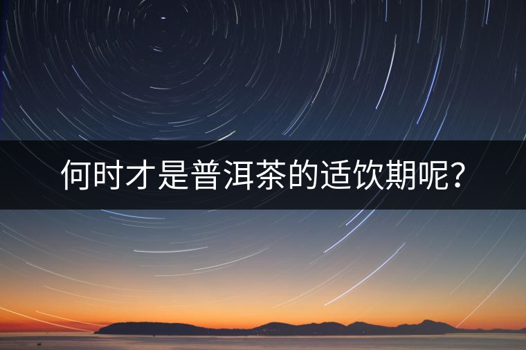 何時(shí)才是普洱茶的適飲期呢？