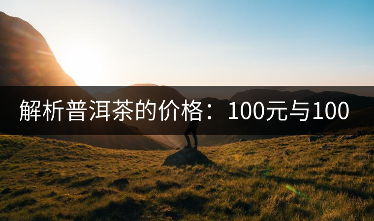 解析普洱茶的價格:100元與1000元的差別 解析普洱茶的價格:100元與1000元的差別