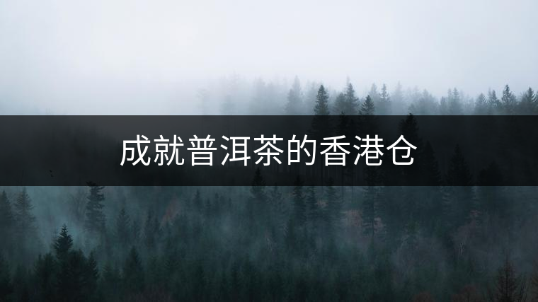 成就普洱茶的香港倉(cāng)
