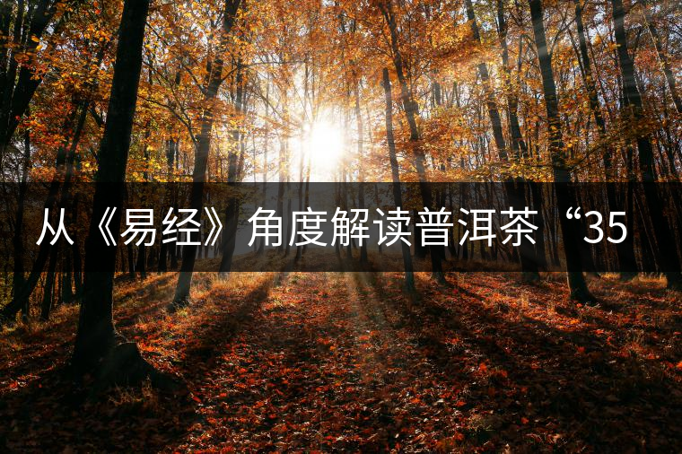 從《易經(jīng)》角度解讀普洱茶“357”克這個(gè)神秘?cái)?shù)字 從《易經(jīng)》角度解讀普洱茶“357”克這個(gè)神秘?cái)?shù)字