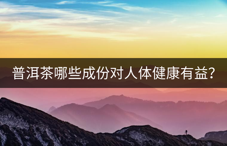 普洱茶哪些成份對(duì)人體健康有益？