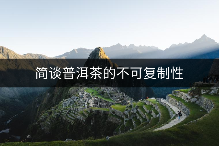 簡(jiǎn)談普洱茶的不可復(fù)制性