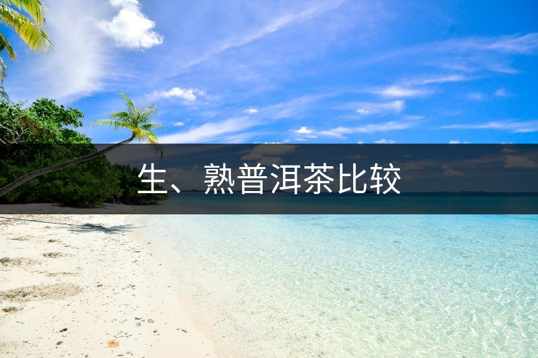 生、熟普洱茶比較