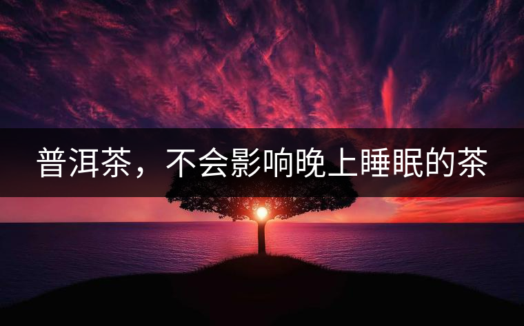普洱茶，不會影響晚上睡眠的茶