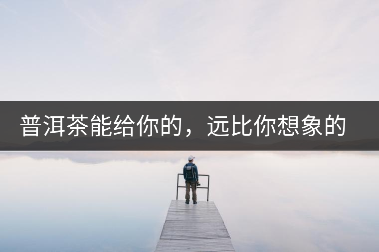 普洱茶能給你的，遠(yuǎn)比你想象的要多