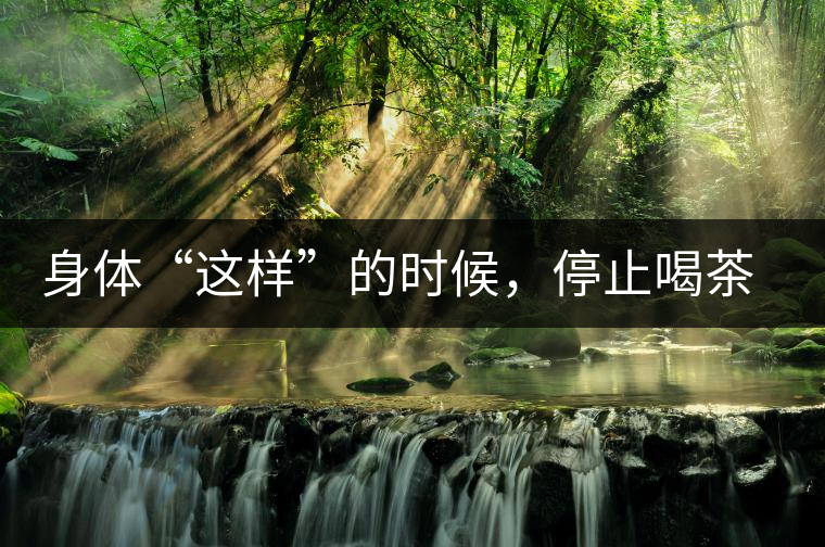 身體“這樣”的時候，停止喝茶！當心好茶變“毒藥”！