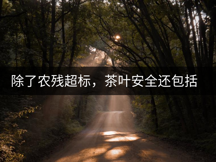 除了農(nóng)殘超標(biāo)，茶葉安全還包括哪些方面？