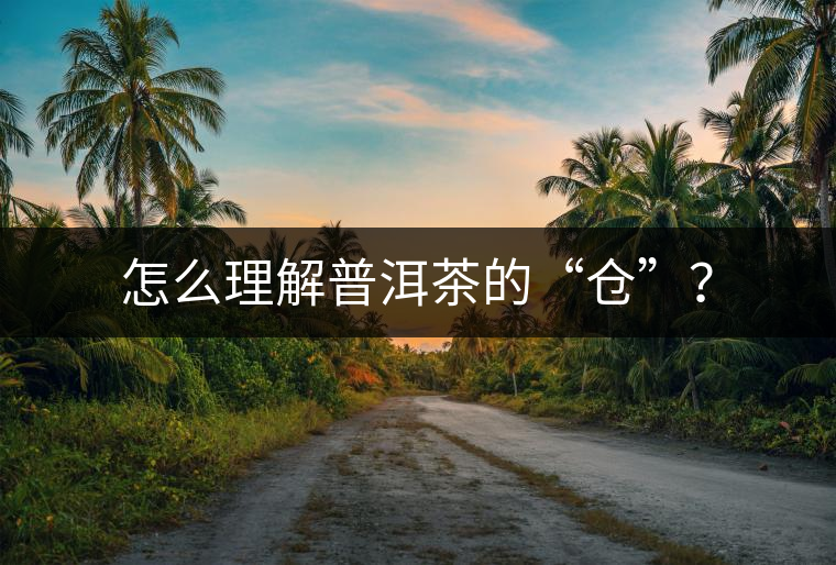 怎么理解普洱茶的“倉”？