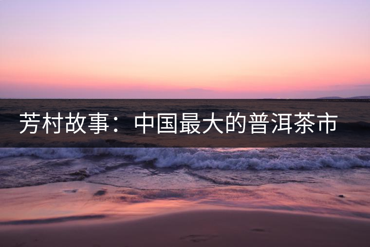 芳村故事:中國最大的普洱茶市場的歷史變遷 芳村故事:中國最大的普洱茶市場的歷史變遷