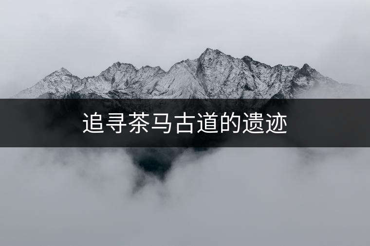 追尋茶馬古道的遺跡 追尋茶馬古道的遺跡