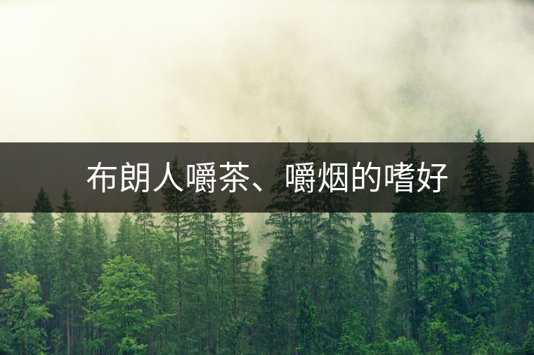 布朗人嚼茶、嚼煙的嗜好