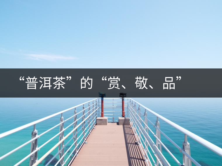 “普洱茶”的“賞、敬、品” 銘茶案坊