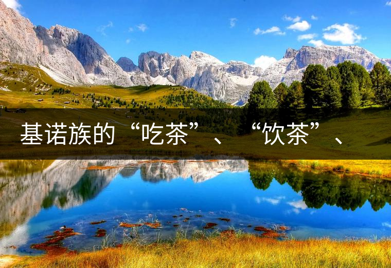 基諾族的“吃茶”、“飲茶”、“喝茶”與“敬茶”