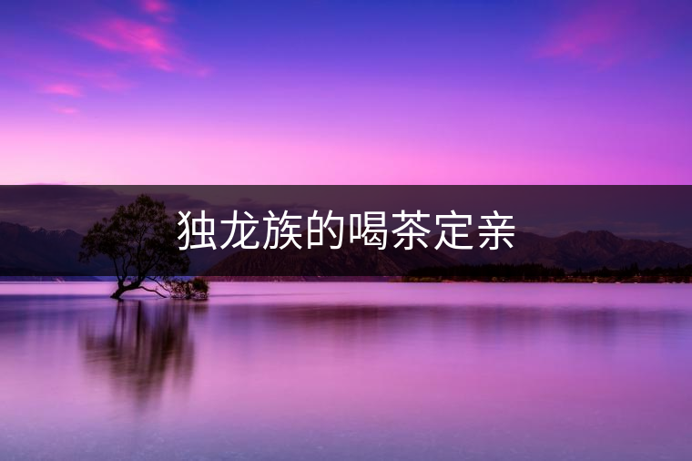 獨(dú)龍族的喝茶定親