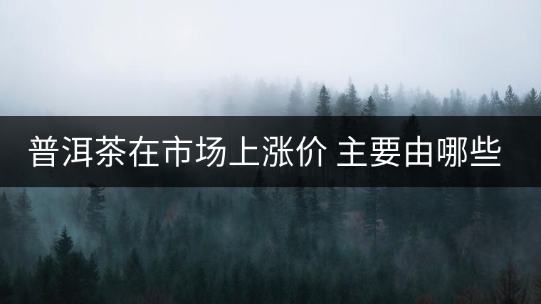 普洱茶在市場(chǎng)上漲價(jià) 主要由哪些因素主導(dǎo)？