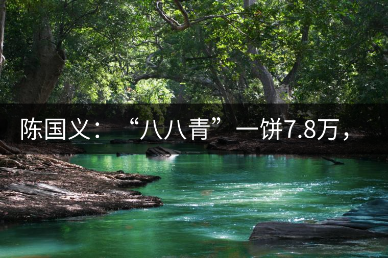 陳國義：“八八青”一餅7.8萬，“我沒貨供應(yīng)了”