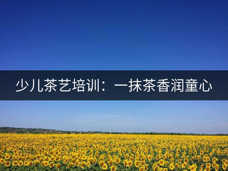 少兒茶藝培訓(xùn):一抹茶香潤童心 少兒茶藝培訓(xùn):一抹茶香潤童心