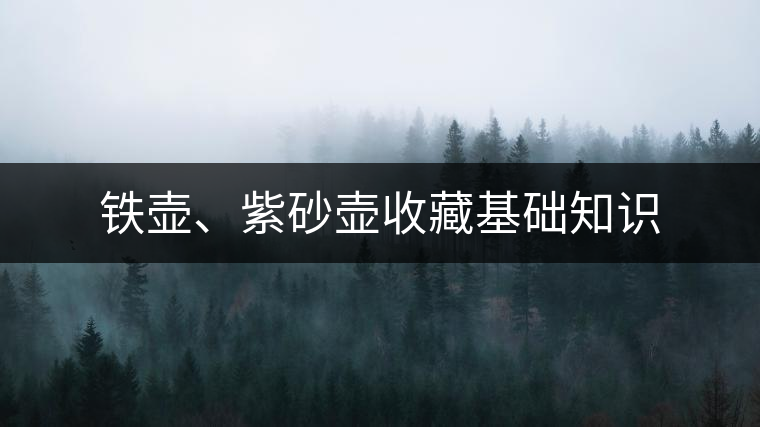 鐵壺、紫砂壺收藏基礎(chǔ)知識