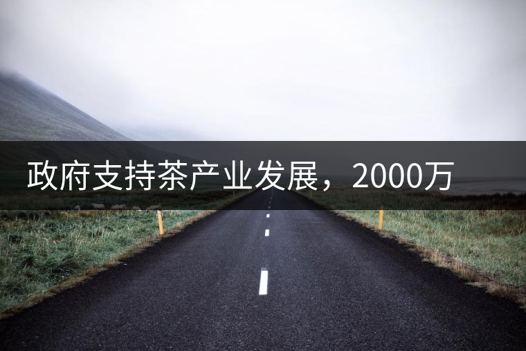 政府支持茶產業(yè)發(fā)展，2000萬元扶持茶產業(yè)轉型升級