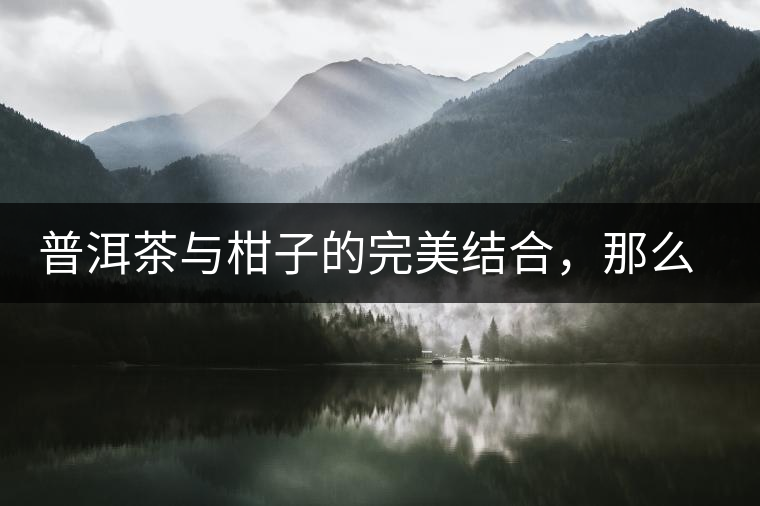 普洱茶與柑子的完美結(jié)合，那么小青柑最出色的三個功效，你可知道