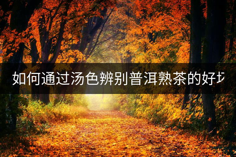 如何通過湯色辨別普洱熟茶的好壞？