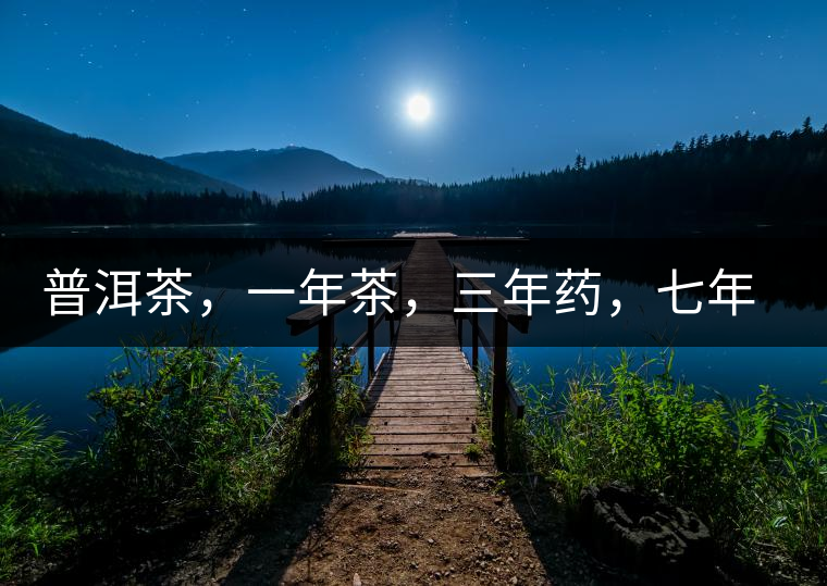 普洱茶，一年茶，三年藥，七年寶
