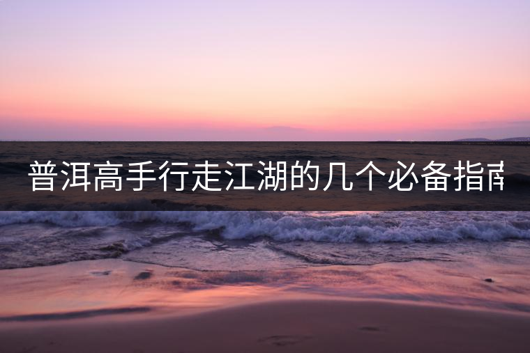 普洱高手行走江湖的幾個(gè)必備指南！